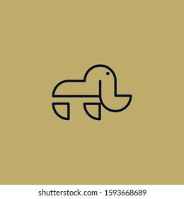 Premium Elephant Logo Design with modern concept. Icon elephant vector illustration