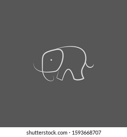 Premium Elephant Logo Design with modern concept. Icon elephant vector illustration