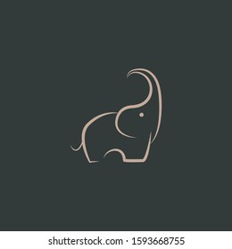 Premium Elephant Logo Design with modern concept. Icon elephant vector illustration