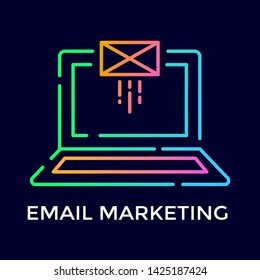 Premium email marketing illustration. Digital design that suitable for website. Vector can be edited by costumer.