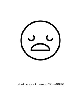 Premium emoji icon or logo in line style. High quality sign and symbol on a white background. Vector outline pictogram for infographic, web design and app development.