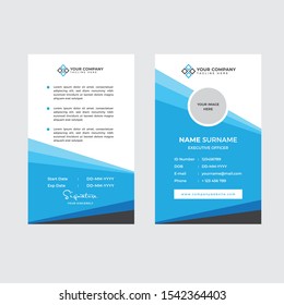 Premium Employee ID Card Template Vector