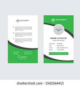 Premium Employee ID Card Template Vector