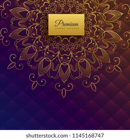 premium ethnic mandala card design