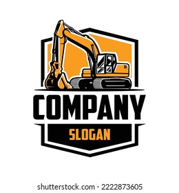 Premium Excavator Company Logo Vector Template Set