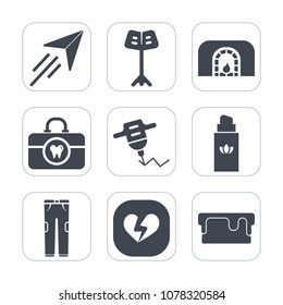 Premium fill icons set on white background . Such as musician, musical, paper, food, travel, fashion, hygiene, machine, plane, warm, beauty, clean, dessert, aviation, concept, care, pie, christmas
