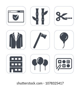 Premium fill icons set on white background . Such as wrench, decoration, internet, asia, asian, architecture, house, website, restaurant, city, business, tool, birthday, black, web, plant, bamboo, tie