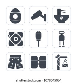 Premium fill icons set on white background . Such as meal, hammer, construction, white, shorts, technology, colorful, wear, cosmos, holiday, egg, food, cyborg, sign, template, chinese, android, safety