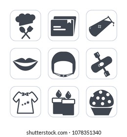 Premium fill icons set on white background . Such as female, kayak, clothes, web, sign, wax, file, paper, worker, sweet, beauty, child, lips, restaurant, kayaking, clothing, chemical, candle, business