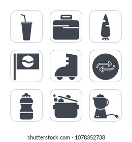 Premium fill icons set on white background . Such as travel, kitchen, fresh, case, water, business, organic, landmark, vegetable, concept, raw, healthy, ripe, glass, breakfast, carrot, vegetarian, tea