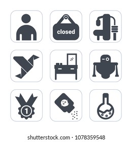 Premium Fill Icons Set On White Background . Such As Boy, Weight, People, Red, Fashion, Art, Store, Equipment, White, Casual, Furniture, Home, Retail, Gym, Origami, Cabinet, Man, Shop, Tool, Business