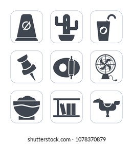 Premium fill icons set on white background . Such as happy, street, nature, horse, succulent, kitchen, marker, organic, book, restaurant, beverage, garden, green, orange, fruit, plant, desert, traffic