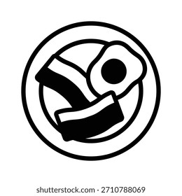 Ein hochwertiges Icon für das Frühstück bei der Veranstaltung