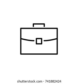Premium first aid kit icon or logo in line style. High quality sign and symbol on a white background. Vector outline pictogram for infographic, web design and app development.