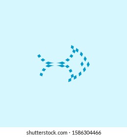 Premium fish logo design. Abstract icon fish vector illustration