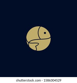 Premium fish logo design. Abstract icon fish vector illustration