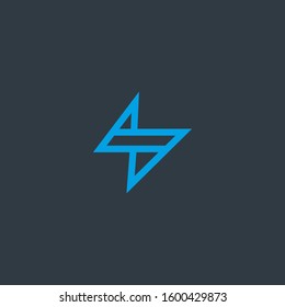 Premium Flash Logo design. Abstract Vector Thunder, electric and bolt lightning 