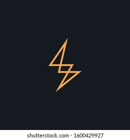 Premium Flash Logo design. Abstract Vector Thunder, electric and bolt lightning 