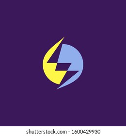 Premium Flash Logo design. Abstract Vector Thunder, electric and bolt lightning 