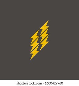 Premium Flash Logo design. Abstract Vector Thunder, electric and bolt lightning 