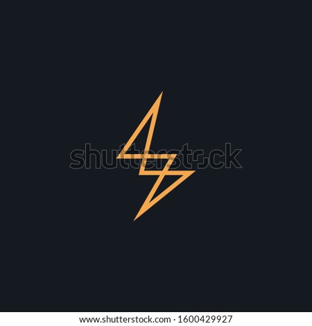 Premium Flash Logo design. Abstract Vector Thunder, electric and bolt lightning 