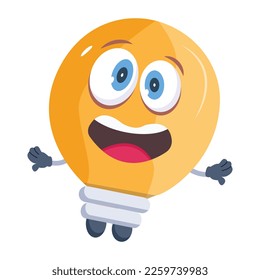 Diseño plano premium de luz emoticono 