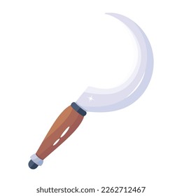 Premium flat design of sickle 
