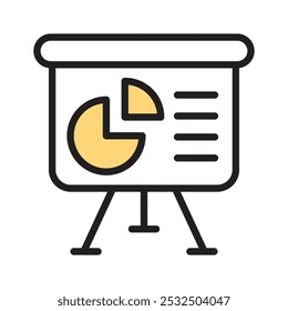 Icono plano de Premium de presentación de negocios