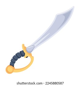 Premium flat icon of cavalry saber 