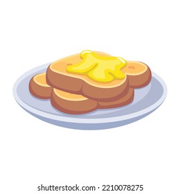 Premium-flaches Icon-Design von Bienenwachs 