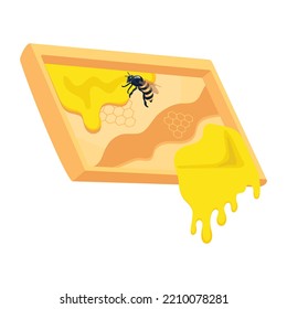 Premium flat icon design of beeswax 