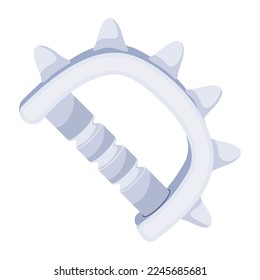 Icono plano premium de los nudillos ninja