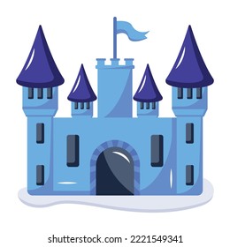 Premium flat icon of royal building