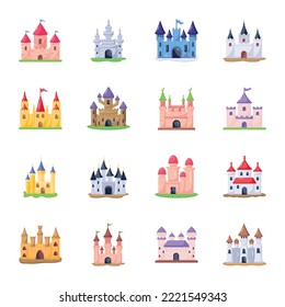 Premium flat icon of royal building