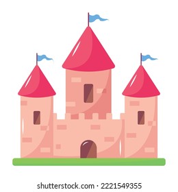 Premium flat icon of royal building