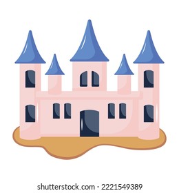 Premium flat icon of royal building