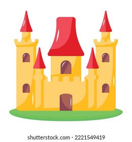 Premium flat icon of royal building
