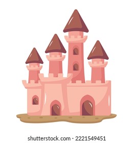 Premium flat icon of royal building