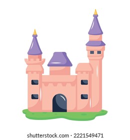 Premium flat icon of royal building
