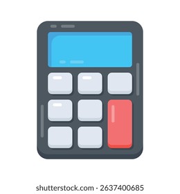 A premium flat icon showing digital totalizer