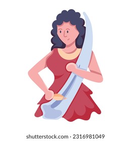 Premium flat icon of troglodyte 
