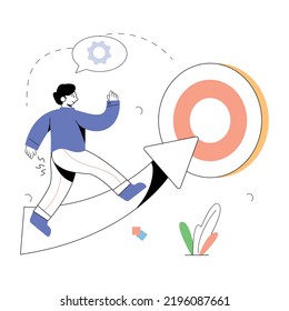 Ilustración plana y premium del inicio de la educación 