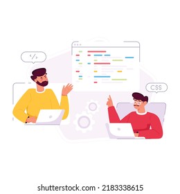 A premium flat illustration of work schedule 

