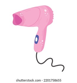 Premium flat sticker icon of hair dryer  