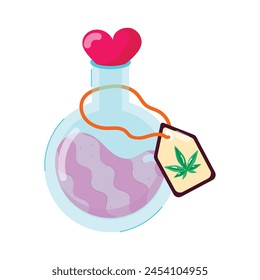 Premium flat sticker of stoner potion