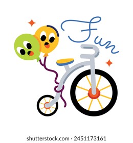 Premium-Flachaufkleber eines Velocipedes 