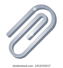 Un icono de estilo plano premium para el clip 