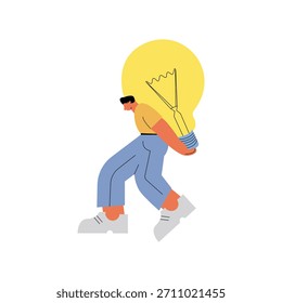 Ilustración de estilo plano de Premium de idea drive