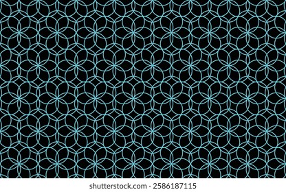 Premium Floral Islamic Pattern Design with vector. Luxurious oriental art deco texture background. Golden lines on Black background wedding design.