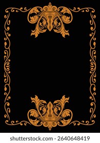 Premium Flourish Ornamental Frame Decorative Vector